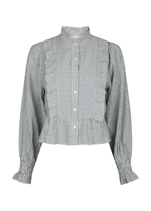 Petrine stripe bluse Blue Neo Noir 